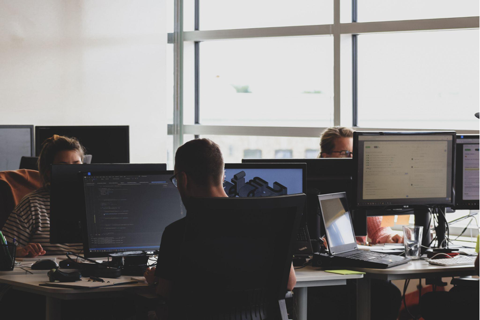 People working on their computers in an office - cloud repatriation